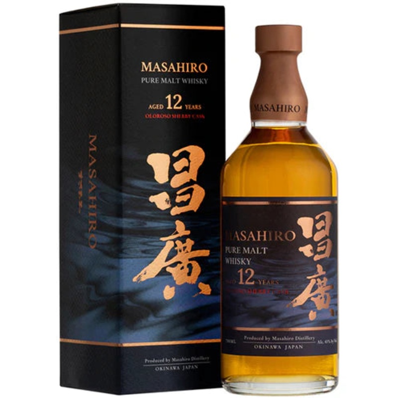 Masahiro 12 Year Old Oloroso Sherry Cask Finish Pure Malt Whisky 750ml