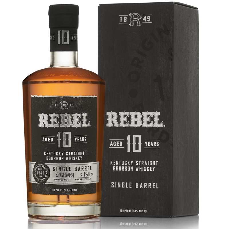 Rebel 10 Year Old Single Barrel Kentucky Straight Bourbon Whiskey