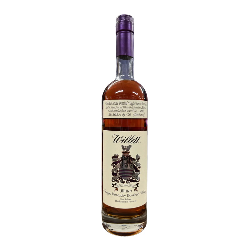 Willett Family Estate Bottled Single Barrel #7128 Bourbon 8 Years 126.4 Proof "Don't H8 The Player"