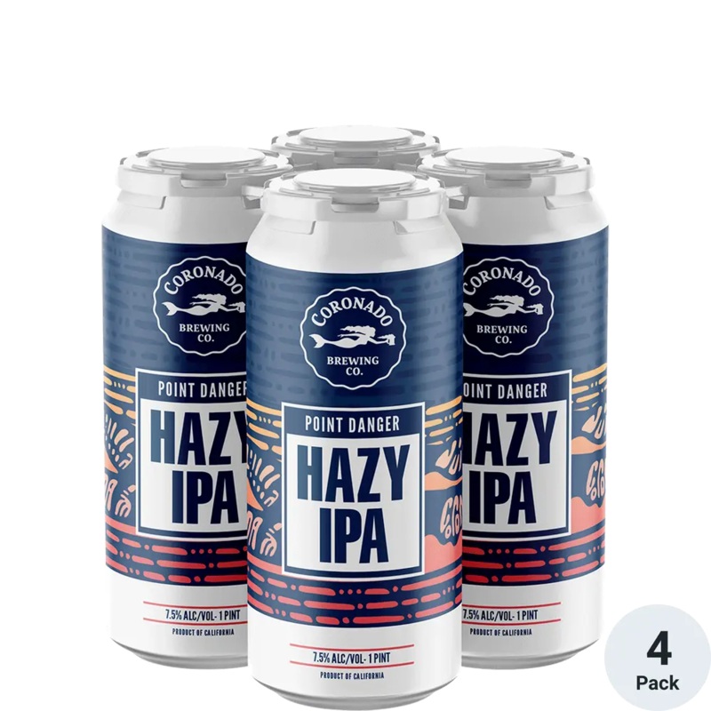 Coronado Brewing Captain Surf Hazy Ipa 16oz 4 Pack Cans