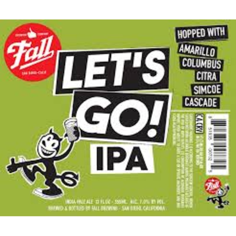 Fall Brewing Lets Go Ipa 12oz 6 Pack Cans
