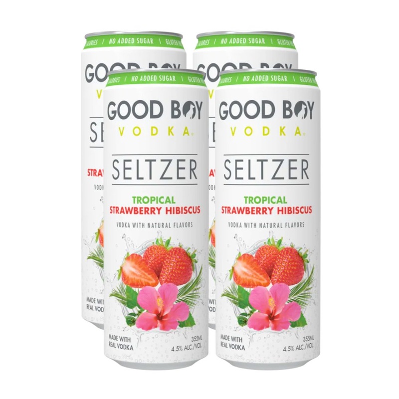 Good Boy Seltzer - Tropical Strawberry Hibiscus 4pk