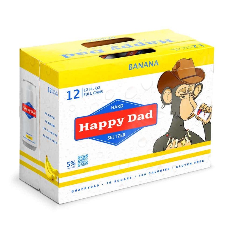 Happy Dad Banana Hard Seltzer Limited Edition 12pk
