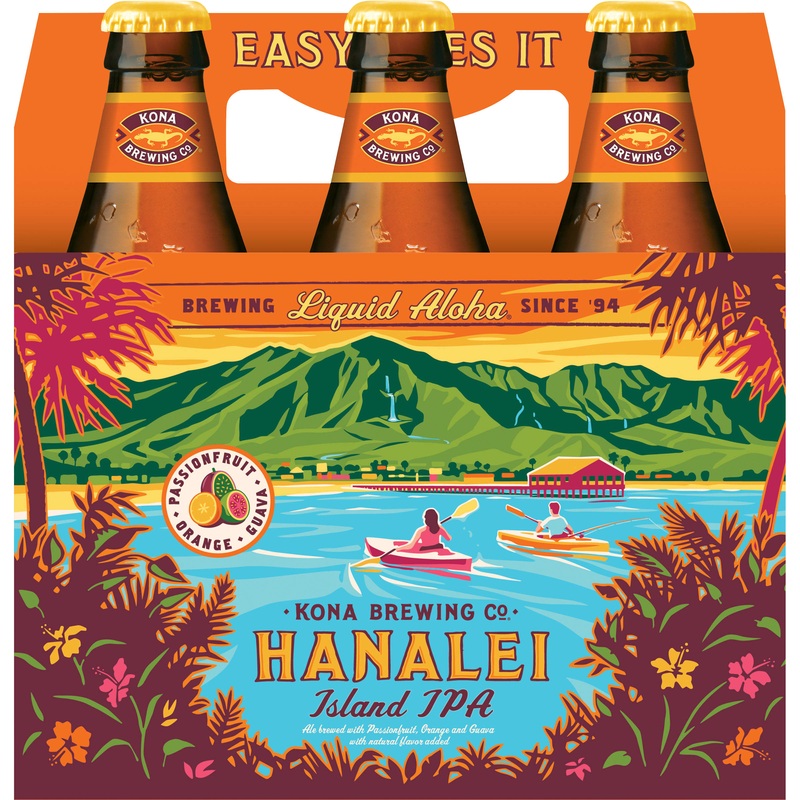 Kona Hanalei Island IPA 4x 6 Pack (12 oz Bottles)