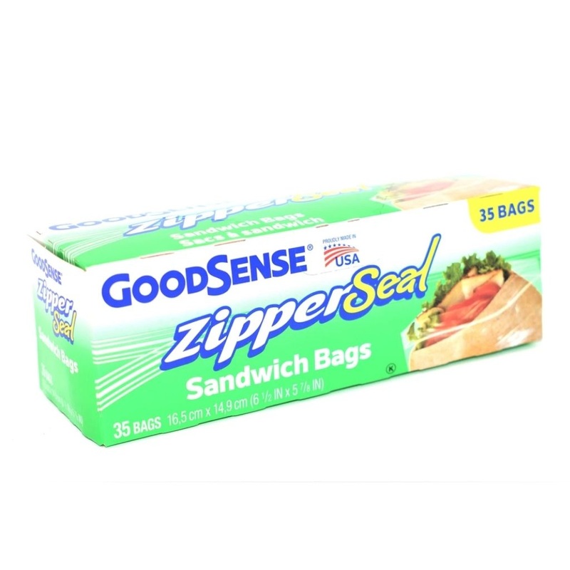 ZIPPER SEAL SANDWICH BAGS 30CT