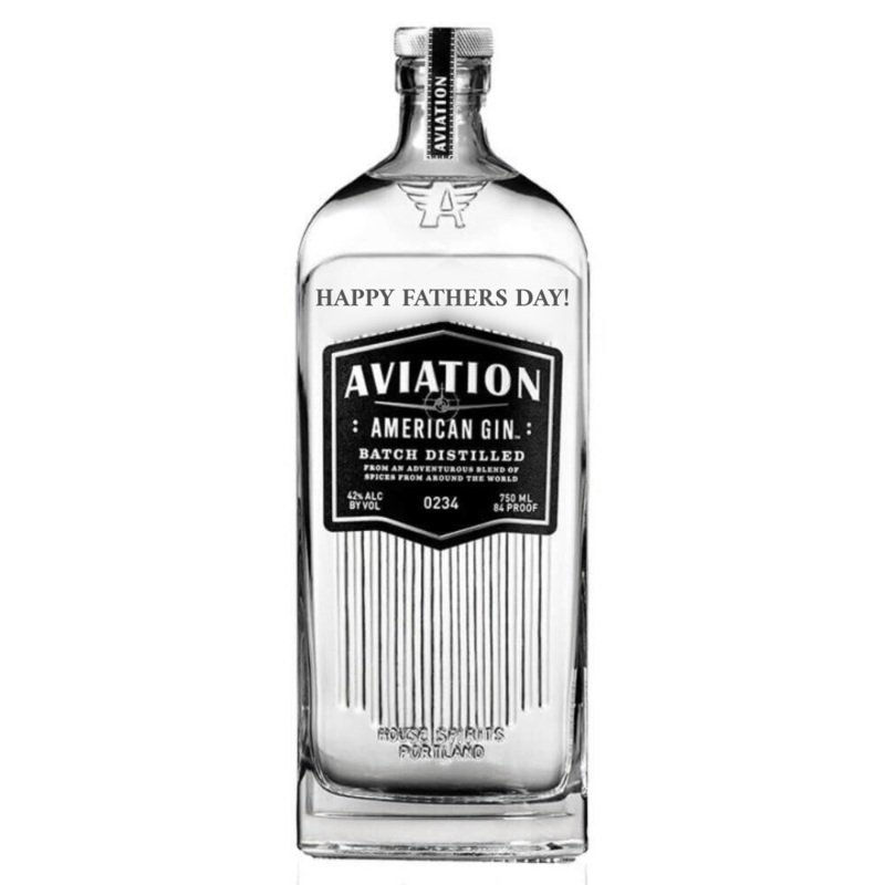 Aviation American Gin "HAPPY FATHERS DAY!" Engraved Bottle 2025