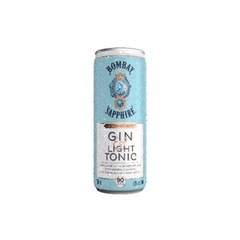 BOMBAY SAPPHIRE GIN & LIGHT TONIC 4PK