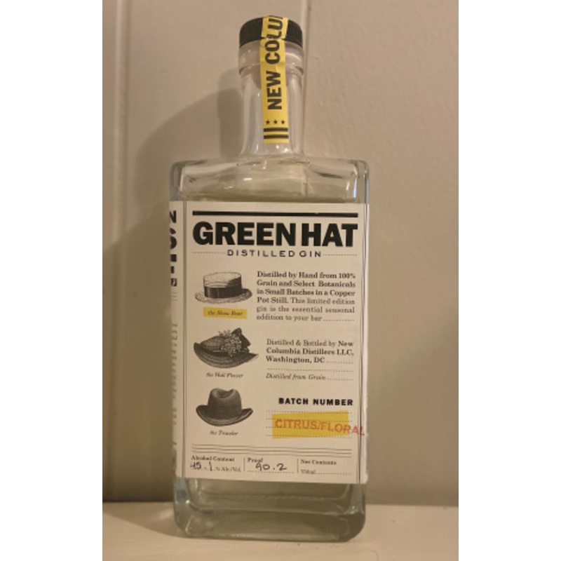 Green Hat Citrus Floral Gin