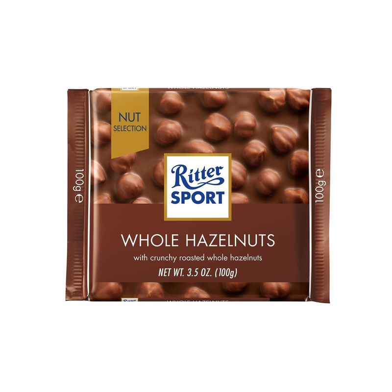 RITTER SPORT Milk Chocolate With Whole Hazelnuts
