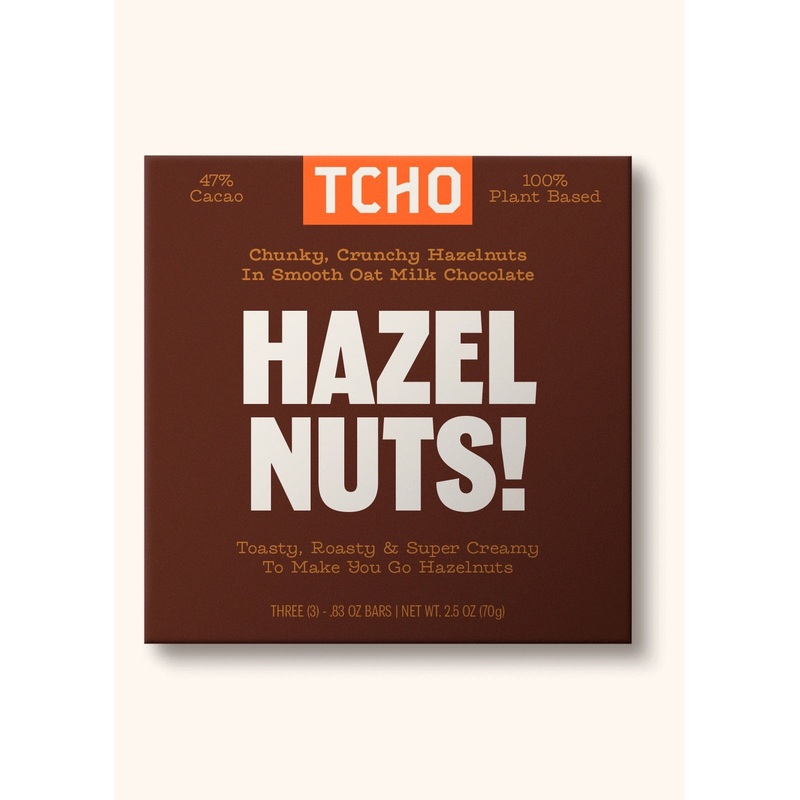 TCHO Hazel Nuts! Chocolate Bar