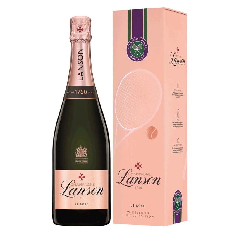 Lanson Ros NV Wimbledon Pack 2022, 75 cl