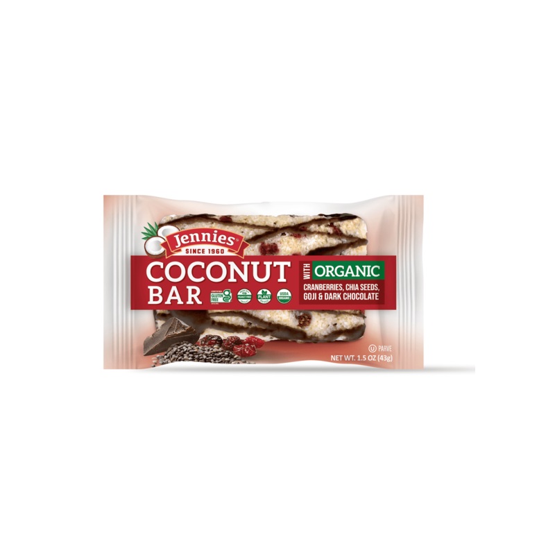 JENNIE'S Organic Cranberry Goji Coconut Bar