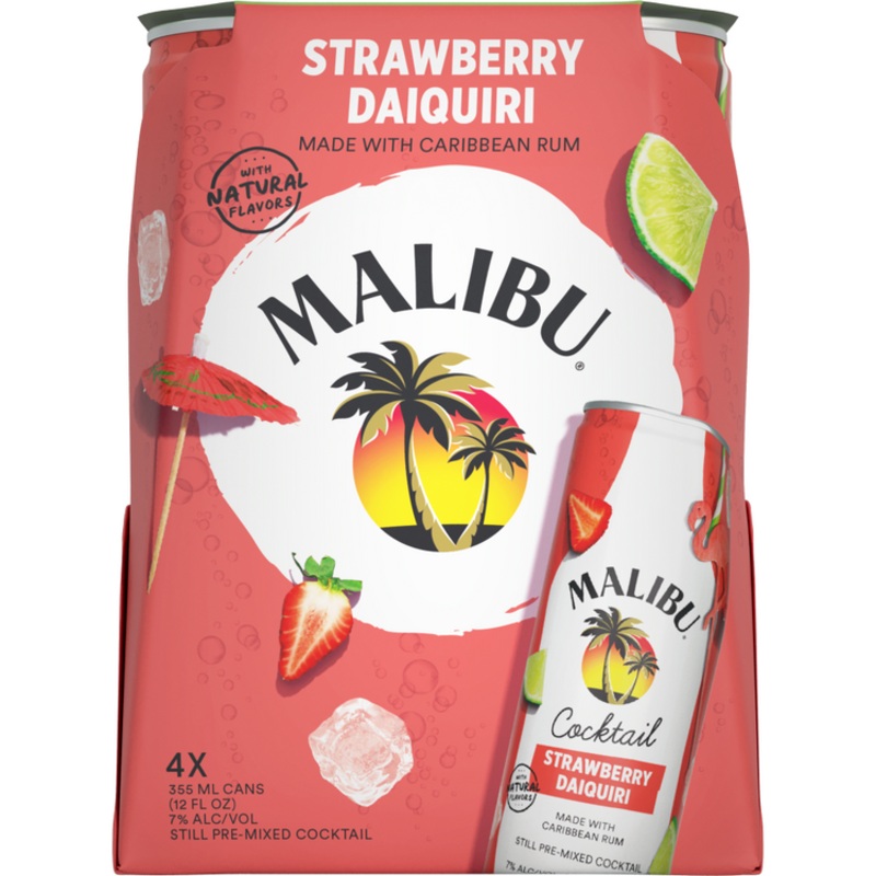 MALIBU CKTL STRWBRY DAIQ 14CAN6/4P