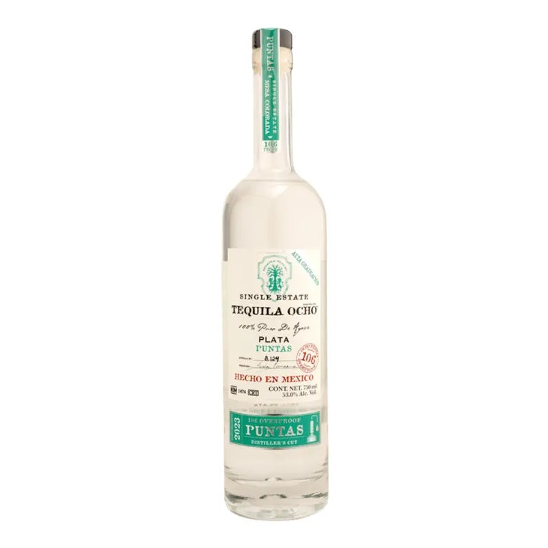 Tequila Ocho Single Estate 2023 Plata Puntas Tequila 750mL