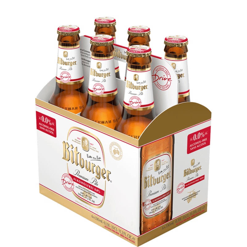 BITBURGER DRIVE NON ALCOHOLIC  6PK