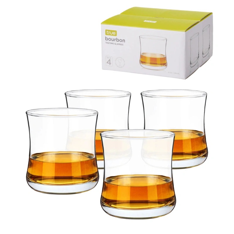 Bourbon 10 oz Tasting Glasses, Set of 4 by True Brands