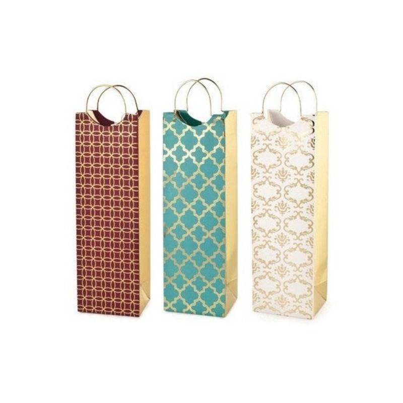 CAKEWALK Luxe Pattern Bottle Gift Bag