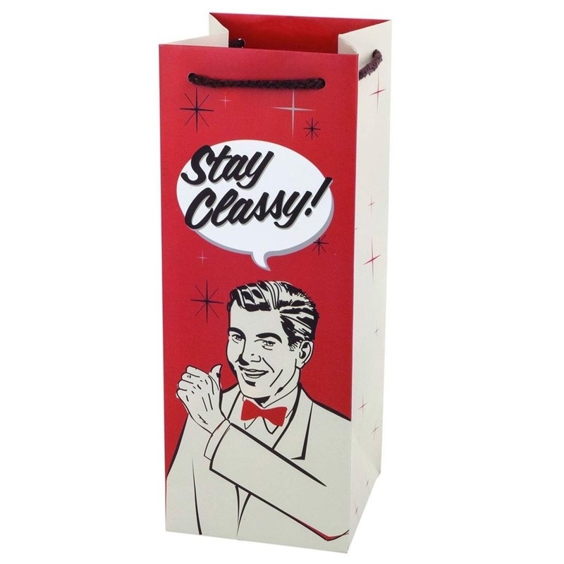 CAKEWALK Retro Drinking Icon Bottle Gift Bag