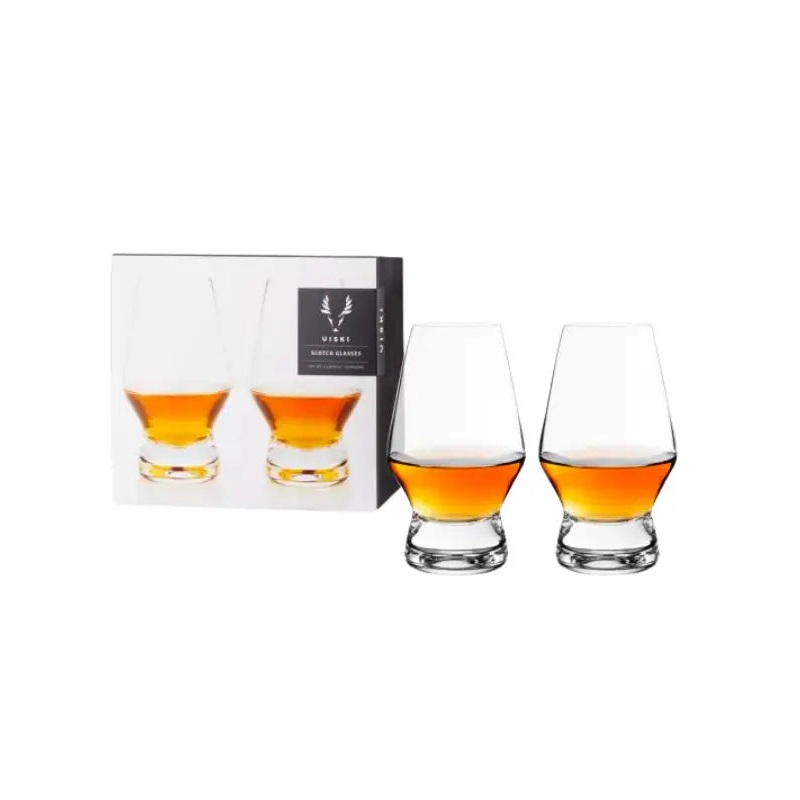 Footed Crystal Scotch Glasses by Viski