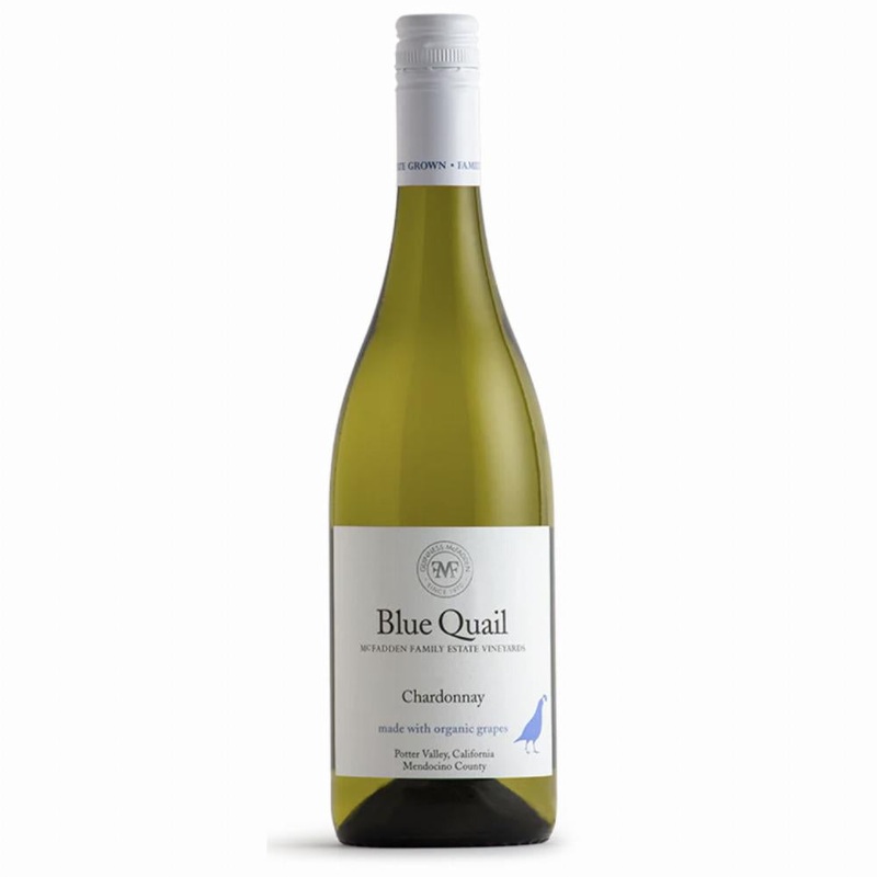 Blue Quail  Potter Valley UNOAKED Chardonnay Mendocino Organic 2023 750ml