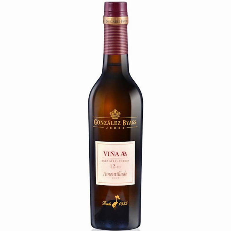 Gonzalez Byass Vina AB 12 Years Amontillado Seco Jerez-Xeres-Sherry 375ml Half Bottle