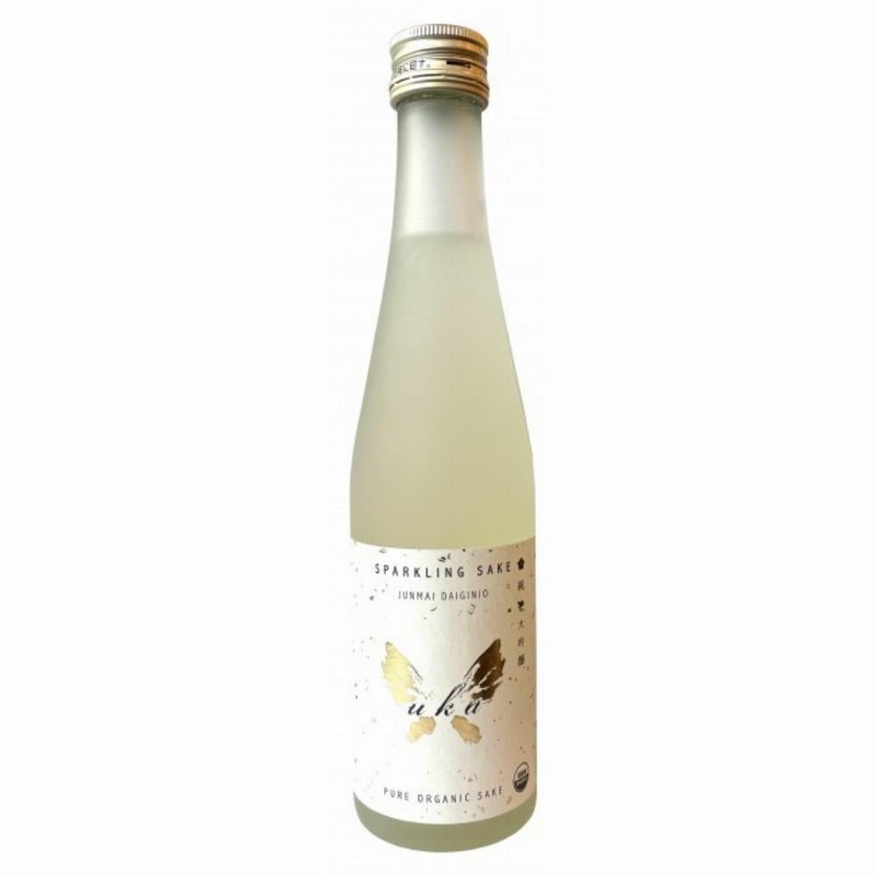 Uka Sparkling Sake Junmai Daigninjo ORGANIC 300ml