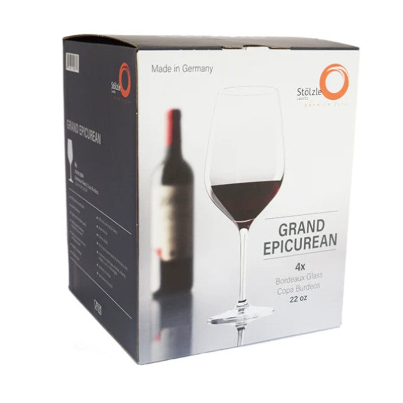 Grand Epicurean Bordeaux Wine Glass 22 oz. - Set of 4