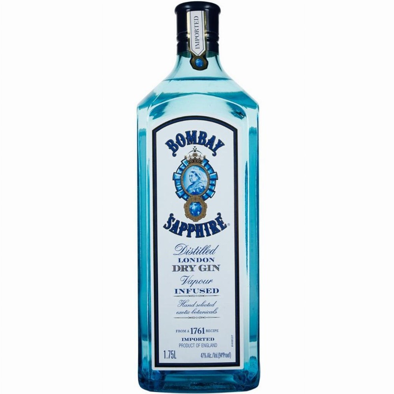Bombay SAPPHIRE 94 Proof Gin Great Britain 1.75L MAGNUM