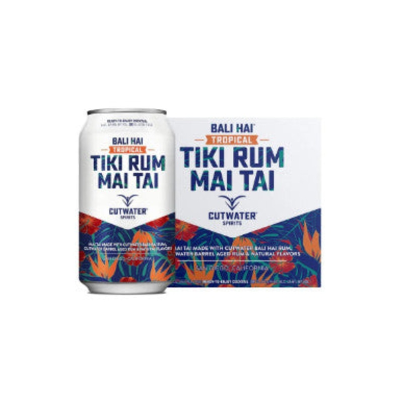 CutWater Tiki Rum Mai Tai 355ml Can 4 Pack