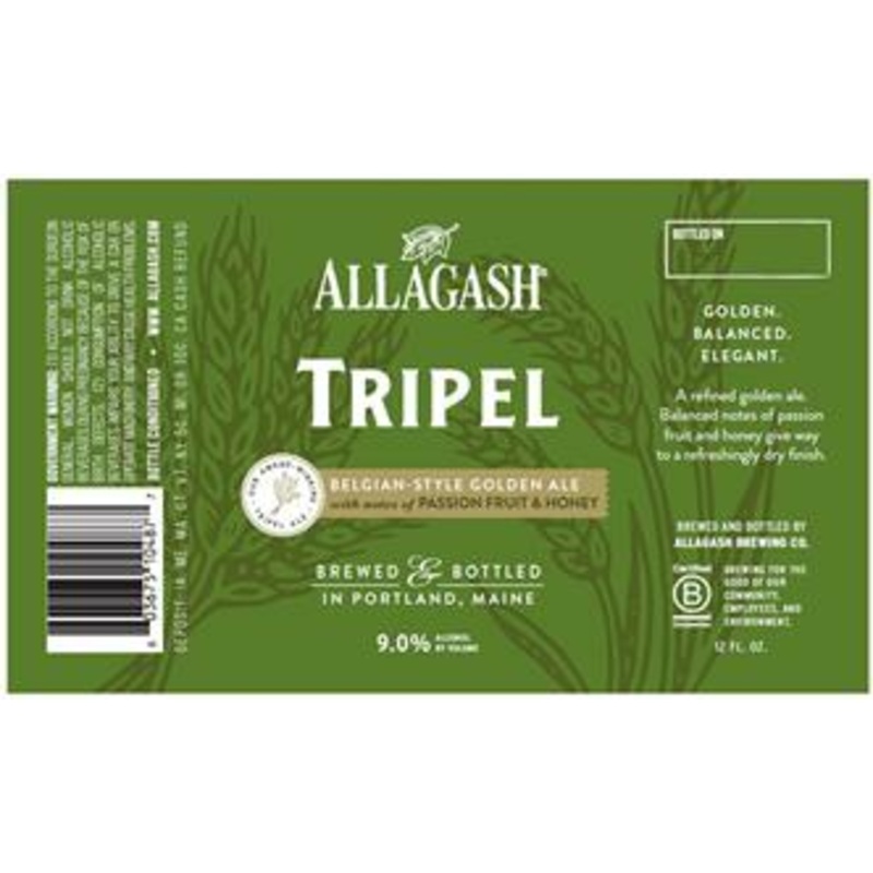 ALLAGASH TRIPEL ALE 750 mL (12)