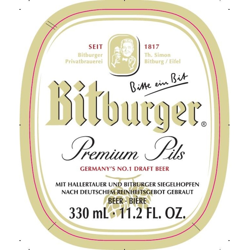 BITBURGER PREMIUM PILS 2/ 12 PACK 11.2 oz (24)