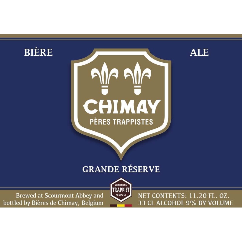 CHIMAY GRANDE RESERVE BLUE 9% abv 750 mL (12)