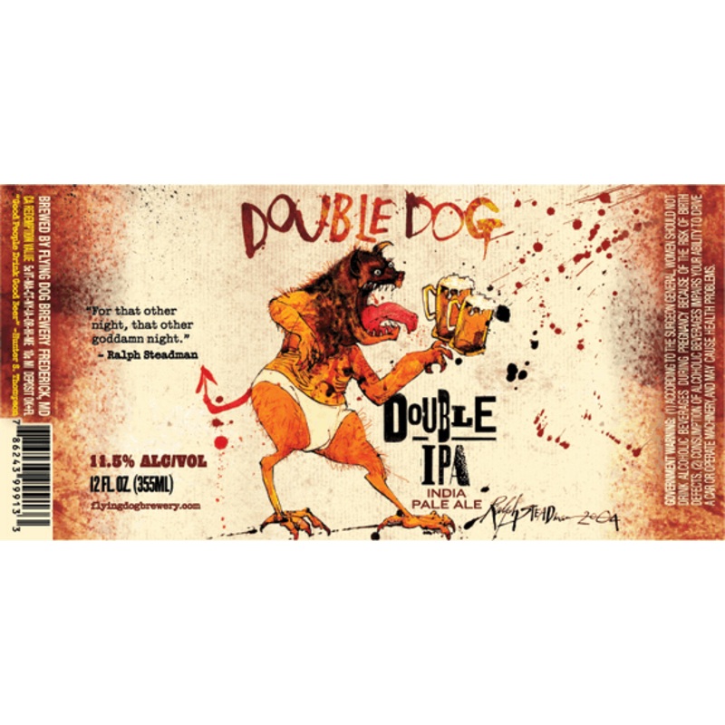 FLYING DOG DOUBLE DOG DOUBLE IPA 4/6PK (11.5% abv) 12 oz (24)