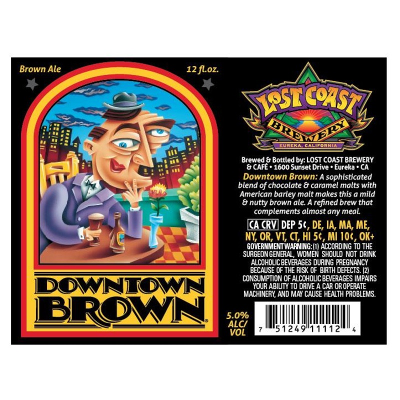 LOST COAST DOWNTOWN BROWN 22 oz (12)