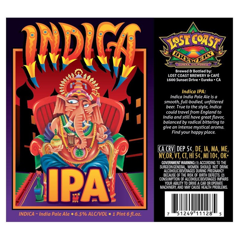 LOST COAST INDICA IPA 22 oz (12)