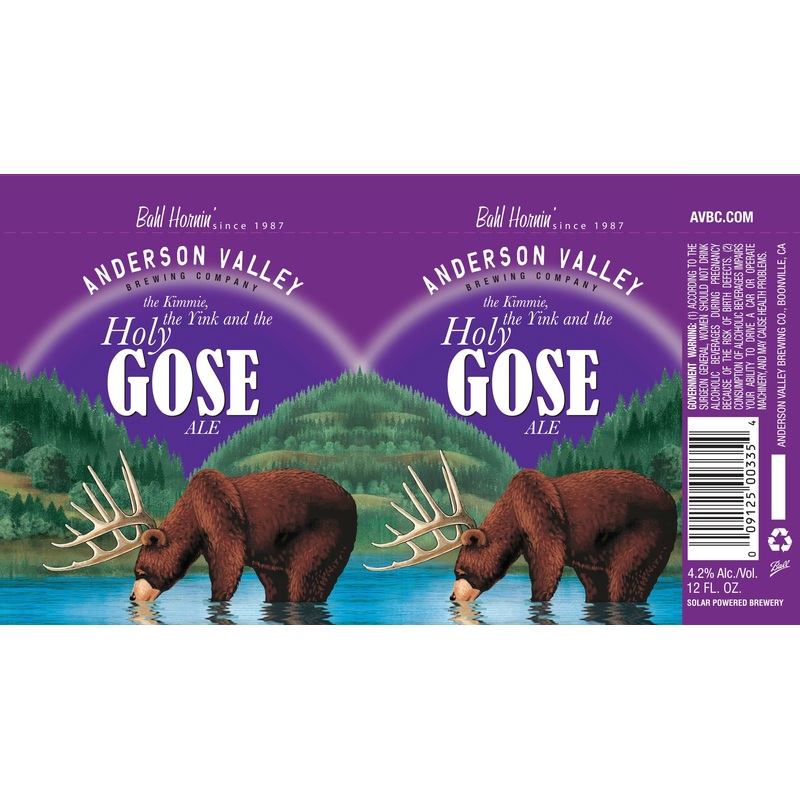 ANDERSON VALLEY HOLY GOSE 4/6PK CANS.. 12 oz