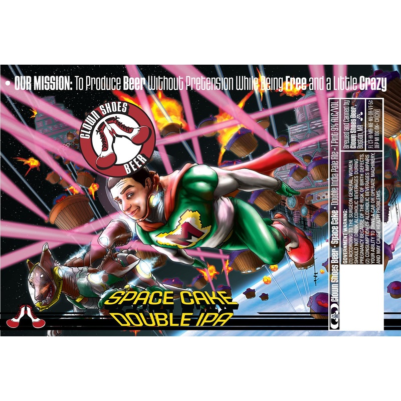 CLOWN SHOES SPACE CAKE DOUBLE IPA 6/4PK CANS 16 oz (24)