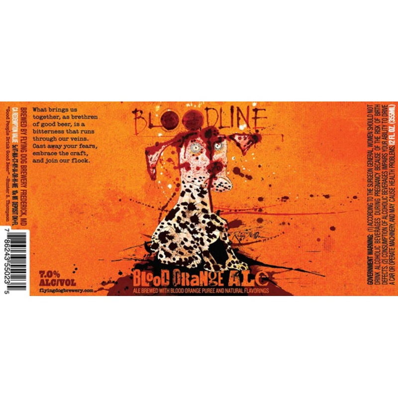 FLYING DOG BLOODLINE BLOOD ORANGE ALE 4/6PK 12 oz (24)