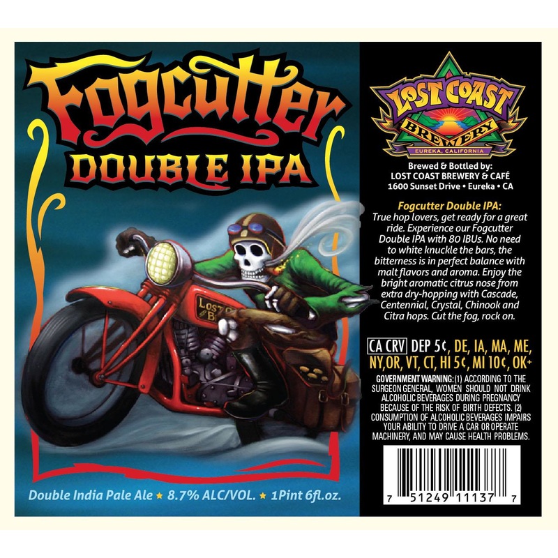 LOST COAST FOGCUTTER DOUBLE IPA 4/6PK 12 oz (24)