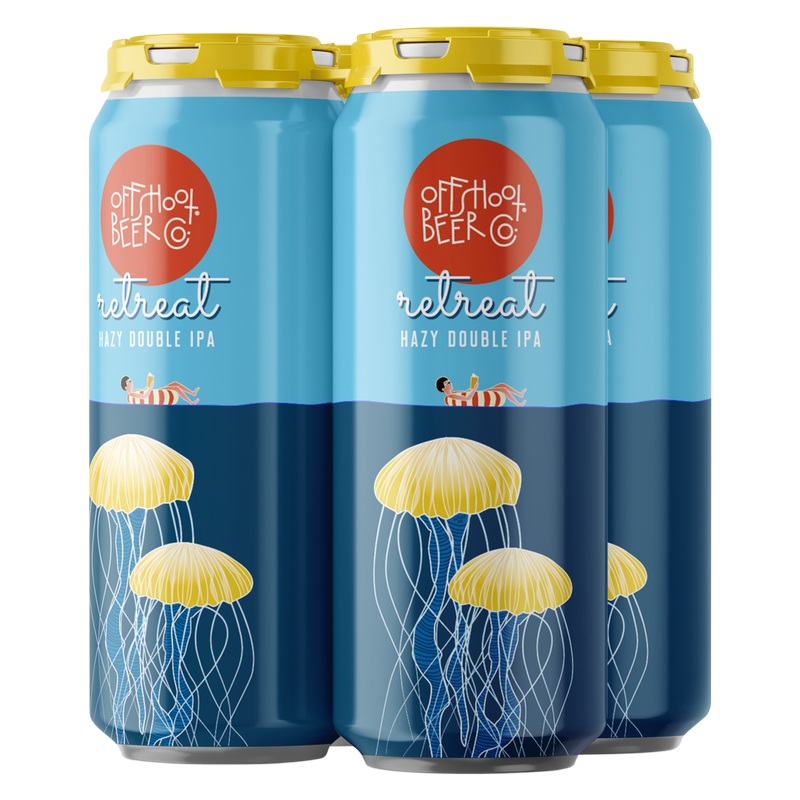 OFFSHOOT RETREAT HAZY DOUBLE IPA 6/4PK CANS 16 oz (24)