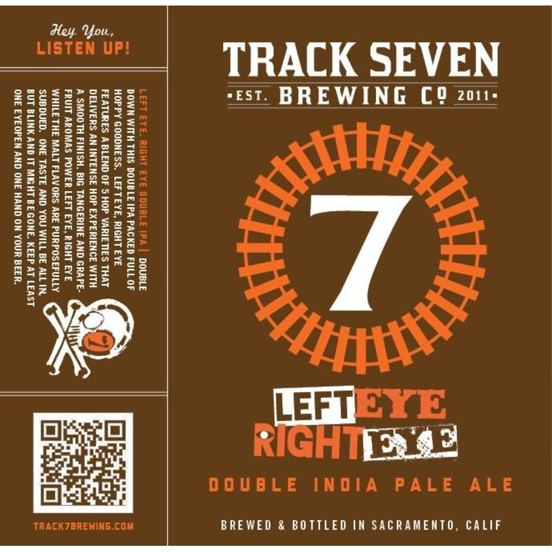 TRACK 7 LEFT EYE RIGHT EYE DOUBLE IPA 4/6PK CANS 12 oz (24)