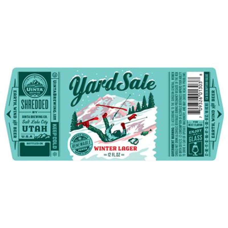 UINTA YARD SALE WINTER LAGER 4/6PK CANS 12 oz
