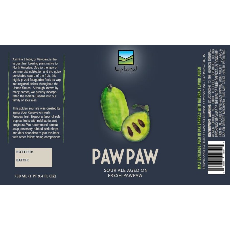 UPLAND BARREL AGED SOUR PAW PAW FRUIT 750 mL (12)