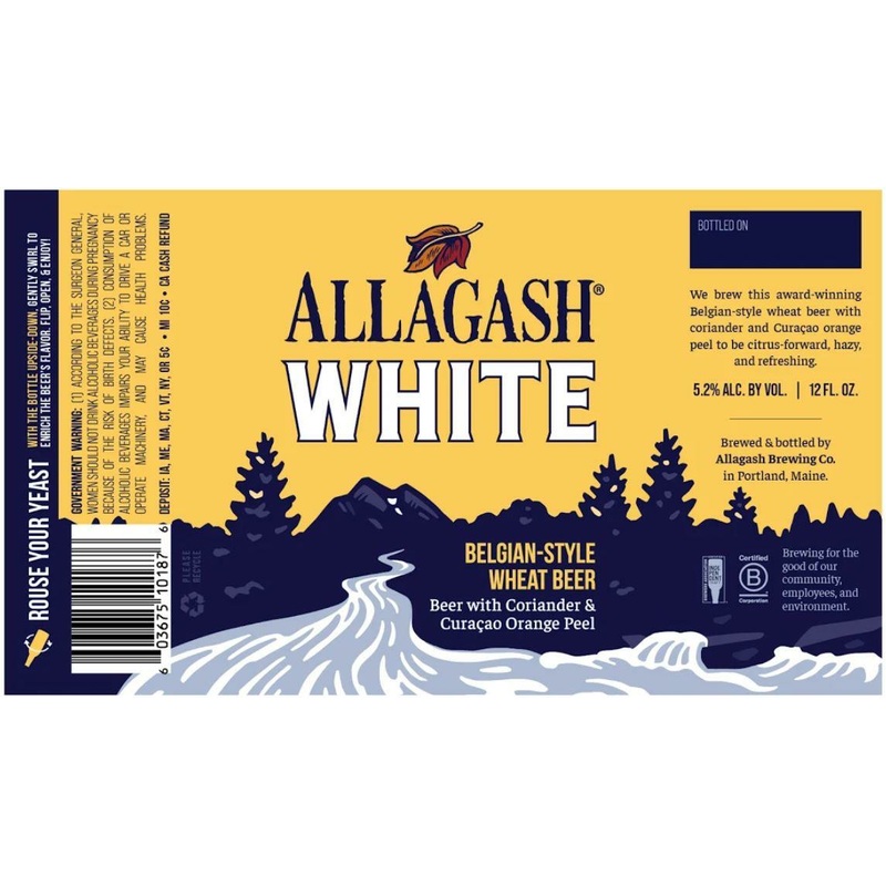 ALLAGASH WHITE 4/6PK 12 oz (24)