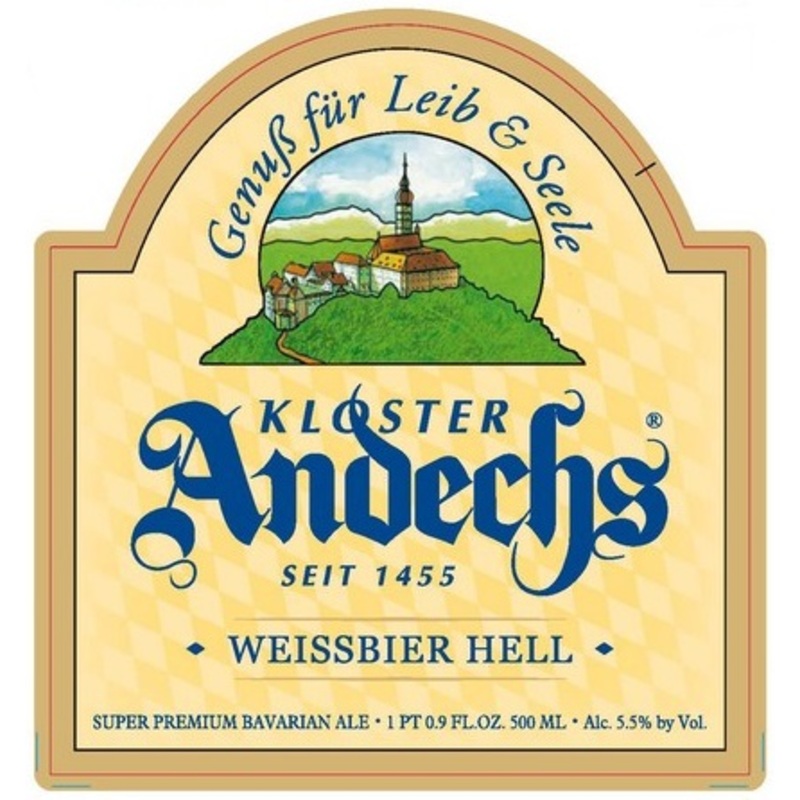 ANDECHS WEISSBIER HELL HEFEWEIZEN 500 mL (20)