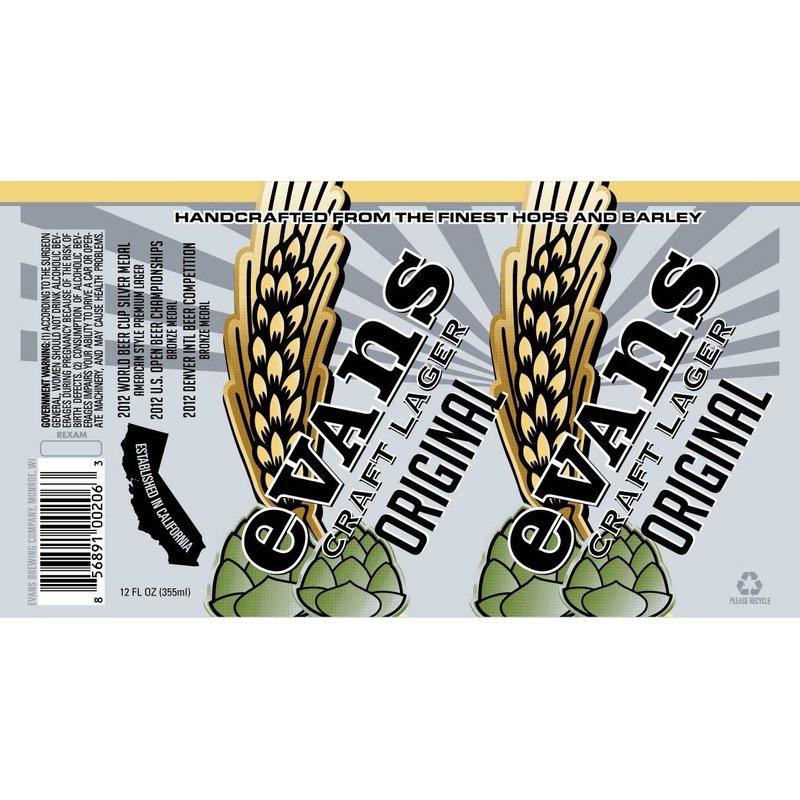 EVANS OG LAGER 4/6PK CANS 12 oz (24)
