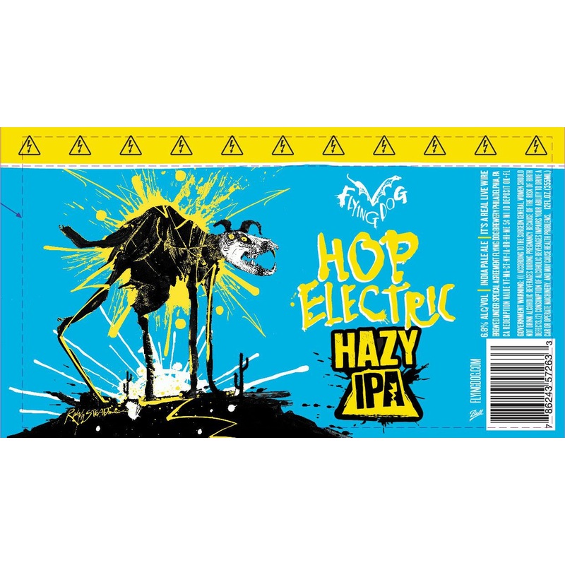 FLYING DOG HOP ELECTRIC HAZY IPA 4/6PK CANS 12 oz (24)