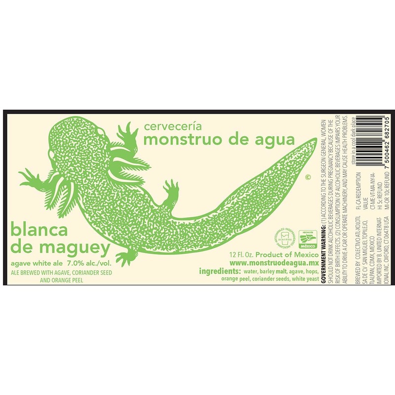 MONSTRUO DE AGUA BLANCA DE MAGUEY 6/4PK 12 oz (24)