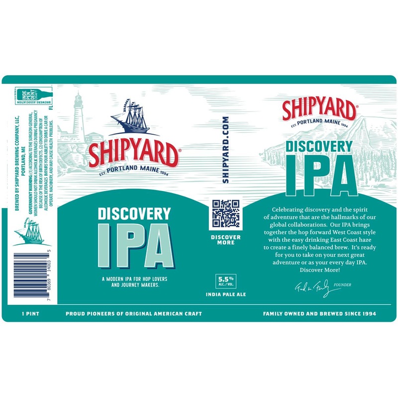 SHIPYARD DISCOVERY IPA 4/6PK CANS 12 oz (24)
