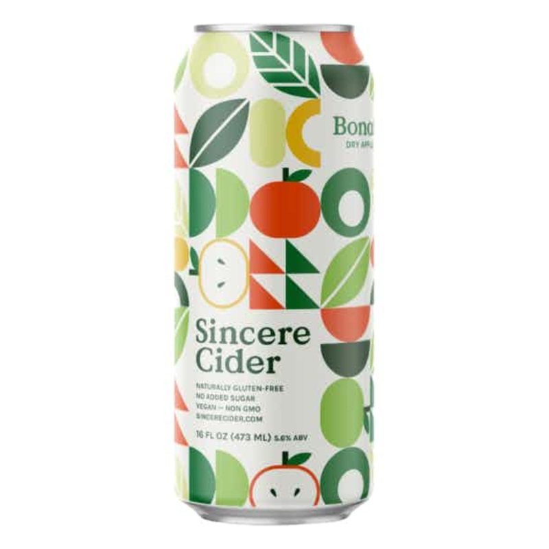 SINCERE DRY APPLE CIDER 6/4PK CANS 16 oz (24)